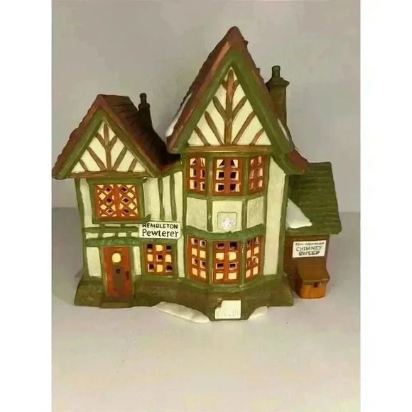 Department 56 Dickens Village Hembleton Pewterer Christmas Figurine Vintage - Picture 1 of 16